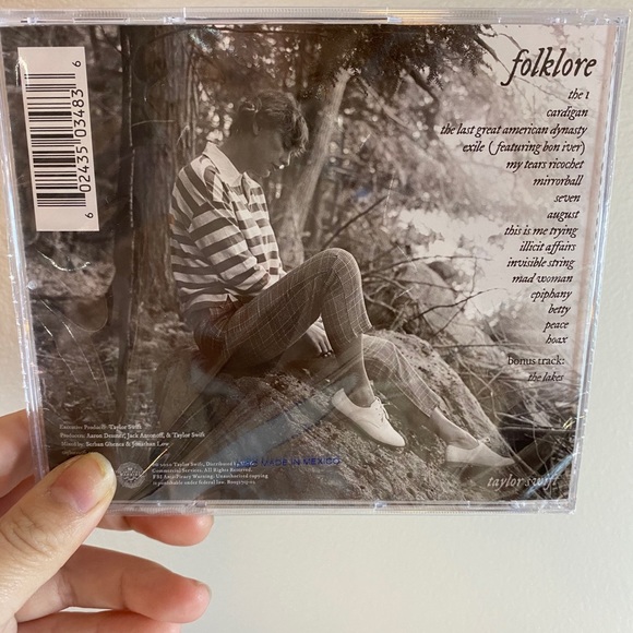 Taylor Swift Folklore Album “meet me behind th..” - Picture 2 of 2